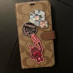 Coach x Keith haring iPhone XS Max folio case